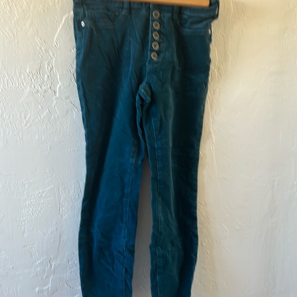 Teal capris, Anthropologie